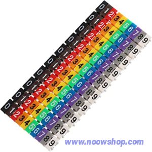 گیره علامت گذاری سیم و کابل  بسته 10 عددی