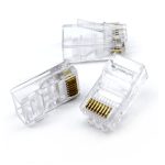 سوکت میانگذر - ته باز  cat6 utp - بسته 100 تایی - Image 4