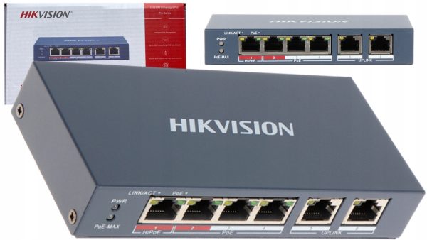 سوئیچ 6 پورت Fast Ethernet POE هایک‌ویژن – مدل DS-3E0106P-E/M - Image 4