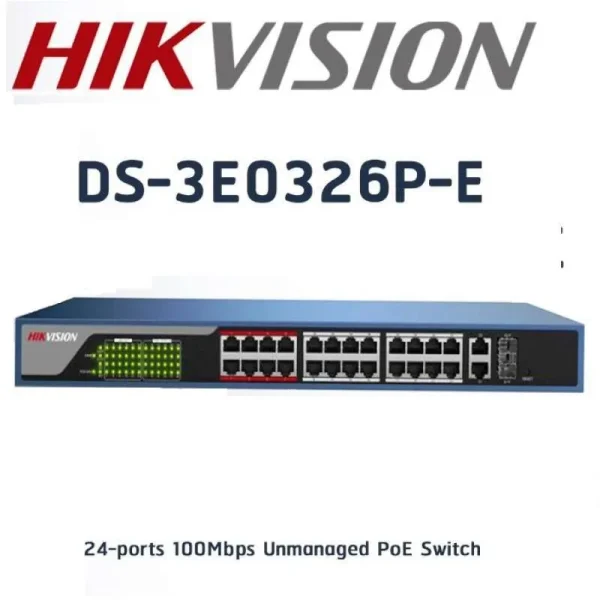 سوییچ 26 پورت POE هایک ویژن مدلDS-3E0326-E(B) - Image 2