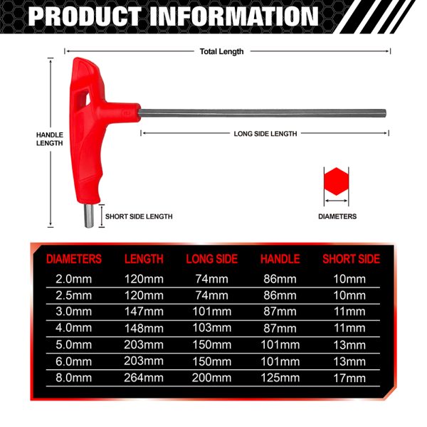 آچار SINGLE T HEX KEY وایزآپ - Image 4
