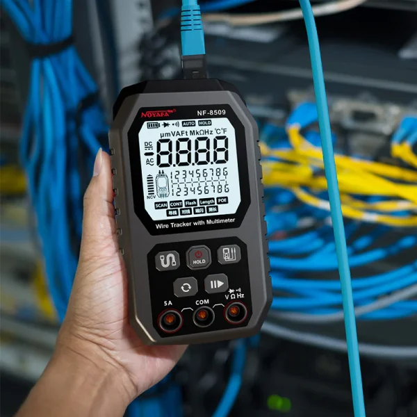 تستر شبکه و ردیاب کابل + مولتی‌متر دیجیتال نویافا NF-8509 - باگارانتی12ماهه - Image 8
