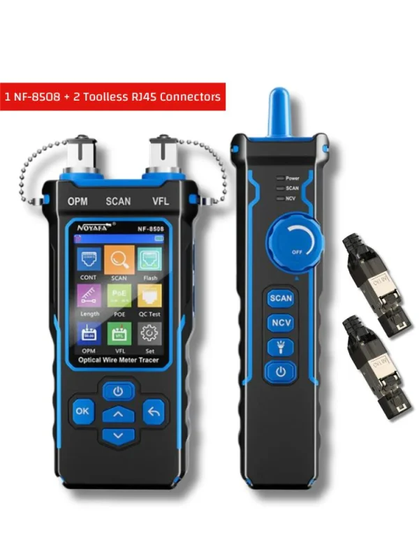 تستر شبکه و فیبر نوری VFL/OPM پاورمتر   -  POE test -  زوج یاب -  نویافا مدل NOYAFA NF-8508  - باگارانتی12ماهه - Image 12