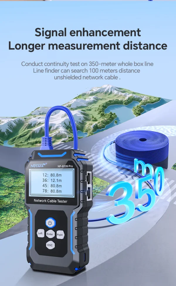 تستر شبکه نویافا مدل Noyafa NF-8209 Pro - باگارانتی 12 ماهه - Image 20