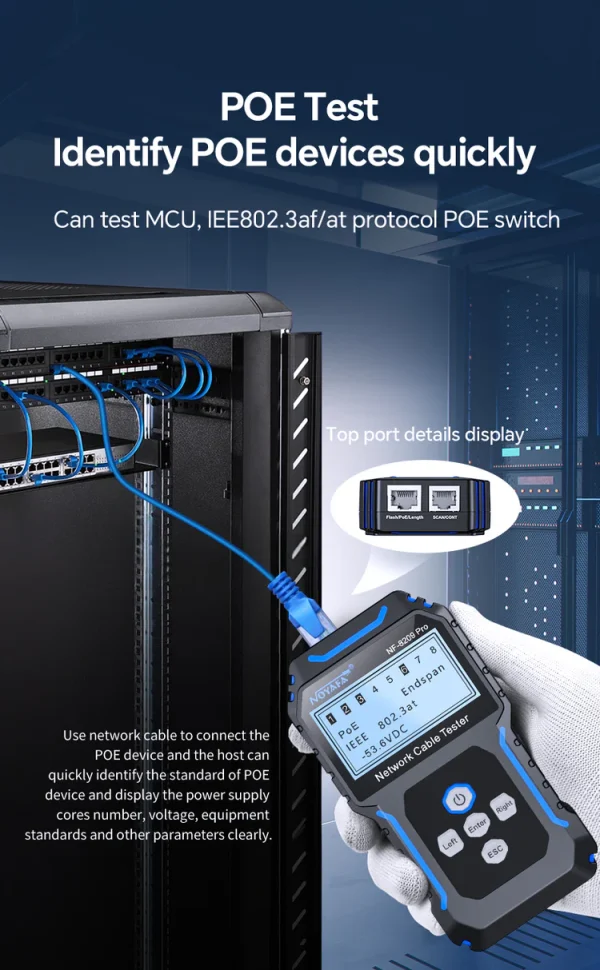 تستر شبکه نویافا مدل Noyafa NF-8209 Pro - باگارانتی 12 ماهه - Image 17