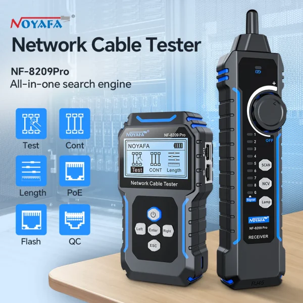 تستر شبکه نویافا مدل Noyafa NF-8209 Pro - باگارانتی 12 ماهه - Image 3