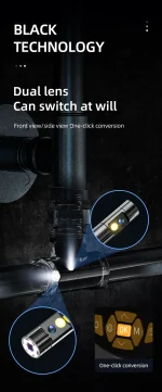 دوربین آندوسکوپی صنعتی حرفه ای دو لنز  نویافا مدل NOYAFA NF-112-2 با نمایشگر رنگی 4.3 اینچ - باگارانتی12ماهه - Image 4