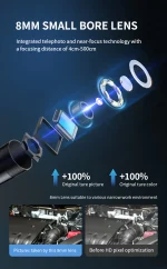 دوربین آندوسکوپی صنعتی نویافا مدل NOYAFA NF-615 – وضوح 1080P، ضدآب، نمایشگر IPS - باگارانتی12ماهه - Image 7