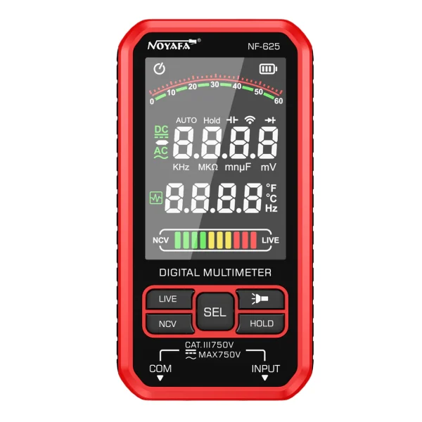 مولتی‌متر دیجیتال نویافا مدل NF-625 – دقیق و با دوام - باگارانتی12ماهه - Image 4