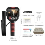 دوربین آندوسکوپی صنعتی نویافا مدل NOYAFA NF-615 – وضوح 1080P، ضدآب، نمایشگر IPS - باگارانتی12ماهه - Image 15