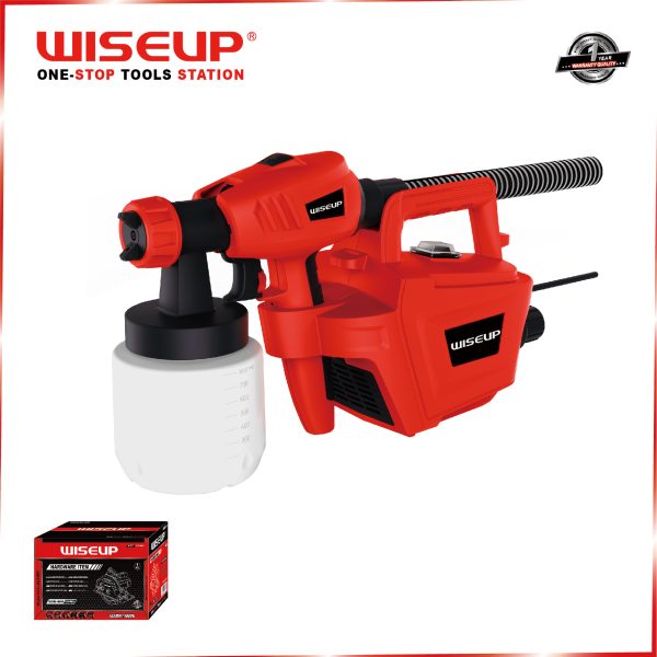 پیستوله رنگ‌پاش برقی 800 وات وایزاپ WISEUP مدل 120303 – گارانتی 12 ماهه - Image 2