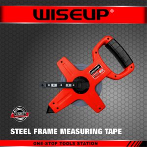متر نواری مهندسی 30 متری قاب‌دار فلزی وایزاپ WISEUP مدل 080304