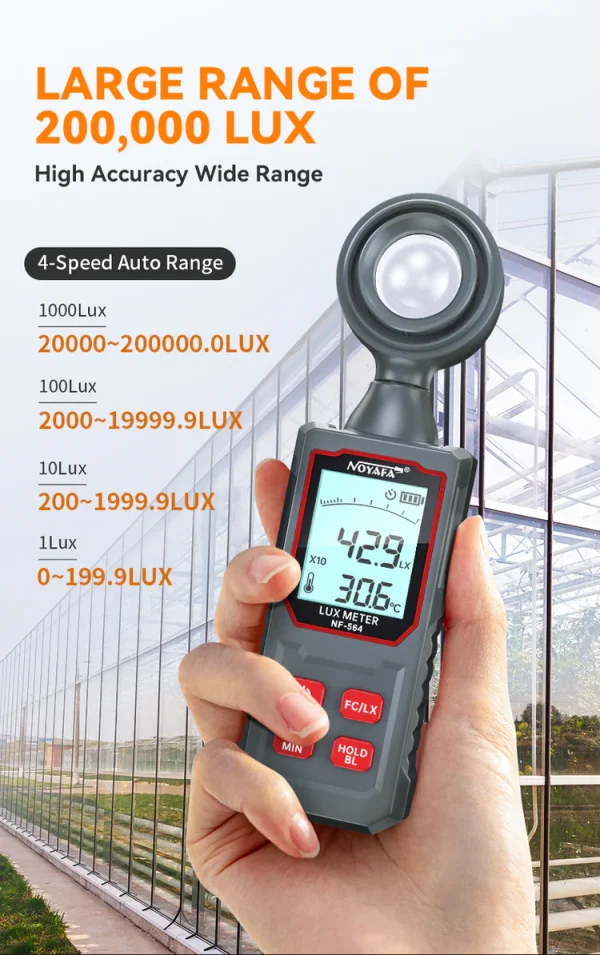 لوکس متر و نورسنج دیجیتال نویافا مدل NF-564 - Image 10