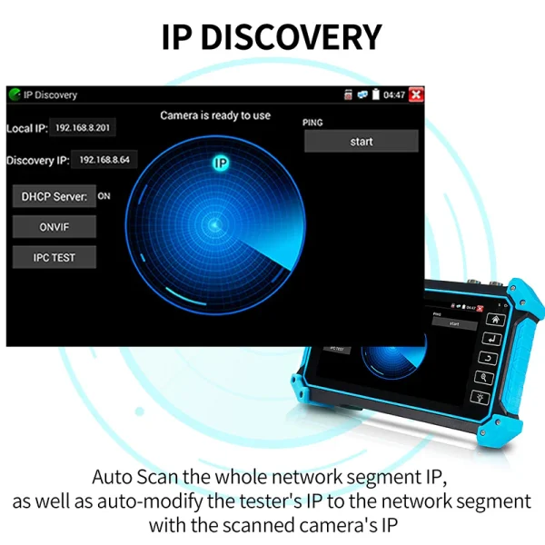تستر دوربین مداربسته و شبکه نویافا مدل NOYAFA NF-IPC715 - Image 5