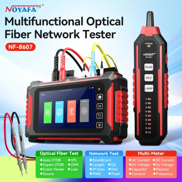 NF-8607-main1 تستر OTDR و شبکه حرفهای نویافا مدل NOYAFA NF-8607 - Image 1