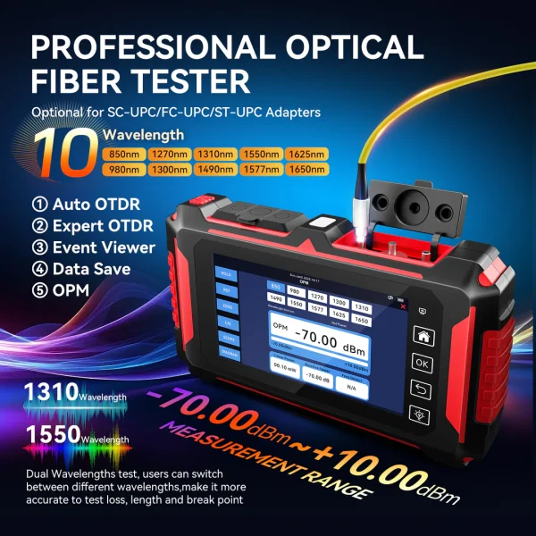 تستر OTDR و شبکه حرفه‌ای نویافا مدل NOYAFA NF-8607 - Image 3