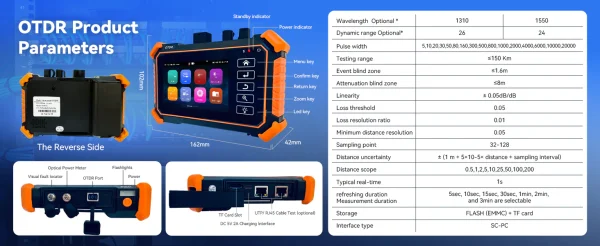 تستر فیبر نوری حرفه‌ای نویافا مدل NOYAFA NF-983 Multi-Function OTDR - Image 15