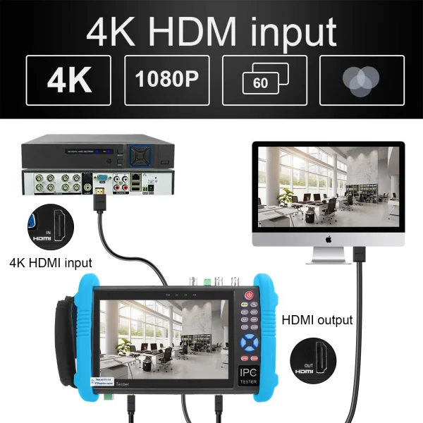 تستر دوربین مداربسته حرفه‌ای NOYAFA NF-716ADHS pro  - Image 7