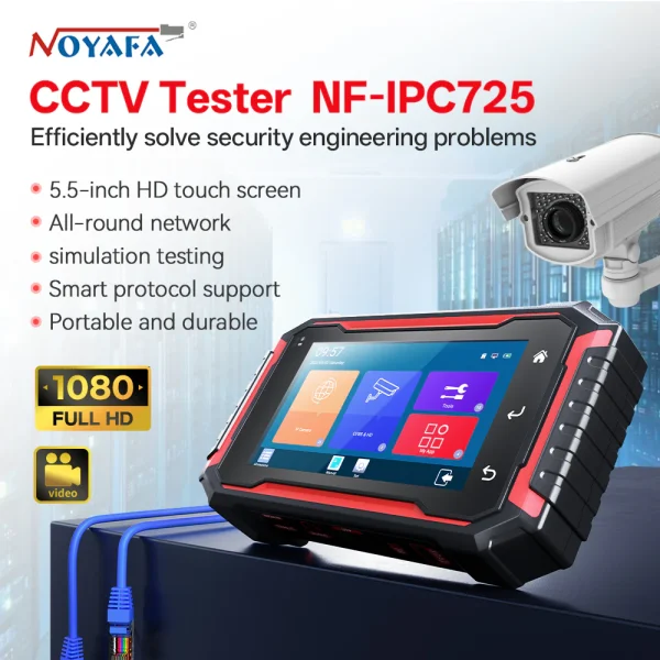 تستر مانیتور دوربین مداربسته و شبکه نویافا مدل NOYAFA NF-IPC725 - Image 5