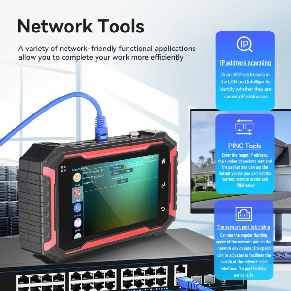 تستر مانیتور دوربین مداربسته و شبکه نویافا مدل NOYAFA NF-IPC725 - Image 12