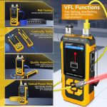تستر شبکه و فیبر نوری NOYAFA NF-8518 | OPM، VFL و تست PoE - Image 3