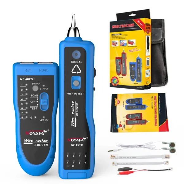 تستر کابل شبکه NOYAFA NF-801 | ردیاب RJ45 و RJ11 - Image 11