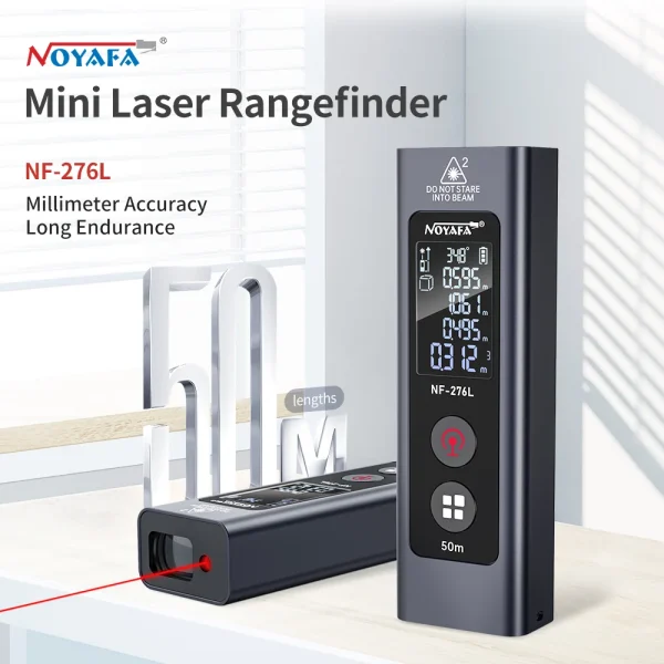 NOYAFANF276Lmilitarylaserrangefinder متر لیزری NOYAFA NF-276L | برد ۵۰ متر و دقت ±۱.۵mm - تصویر 1