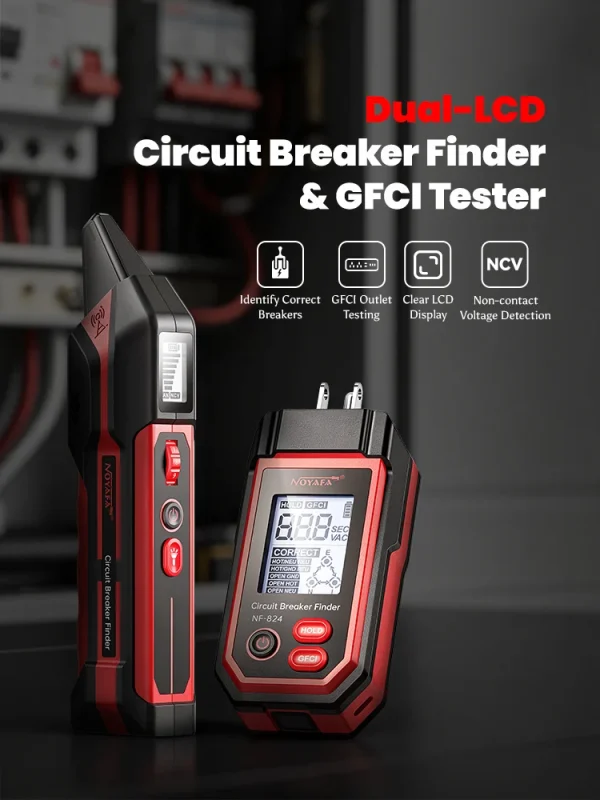 تستر مدارشکن و GFCI نویافا NOYAFA NF-824 | ردیاب فیوز و NCV - تصویر 1