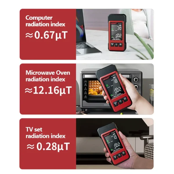 متر میدان الکترومغناطیسی NOYAFA NF-601S | تستر EMF با آلارم - تصویر 11