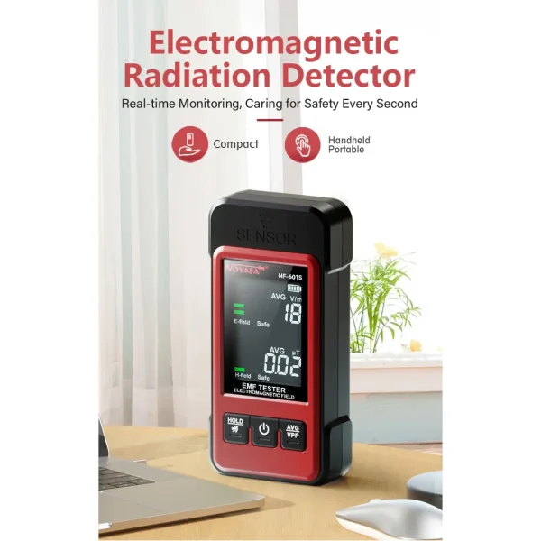 متر میدان الکترومغناطیسی NOYAFA NF-601S | تستر EMF با آلارم - تصویر 3