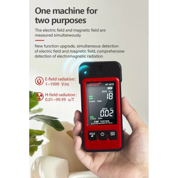 متر میدان الکترومغناطیسی NOYAFA NF-601S | تستر EMF با آلارم - تصویر 7