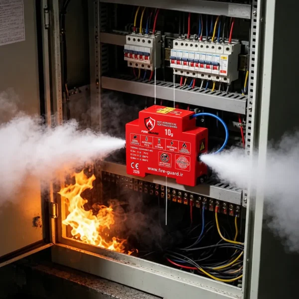 فیوز اطفای حریق آیروسل حرارتی فایرگارد FireGuard مدل 10 گرمی - تصویر 3