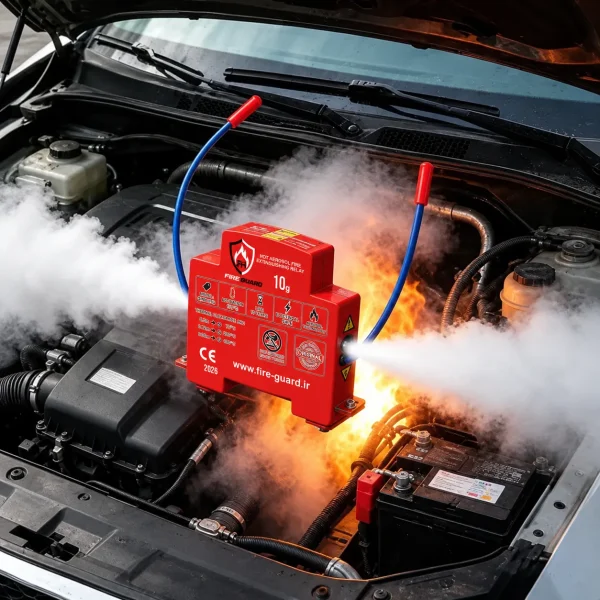 فیوز اطفای حریق آیروسل حرارتی فایرگارد FireGuard مدل 10 گرمی - تصویر 4